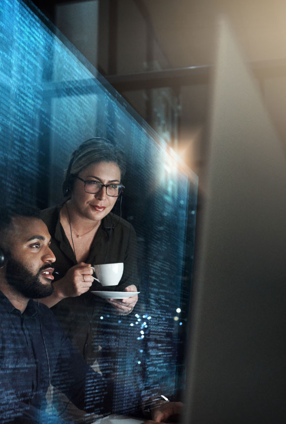 The E3 IT Services team at work